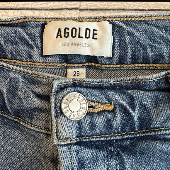 AGOLDE Nico High Rise Slim Jean Blame Size 29 - Picture 9 of 13